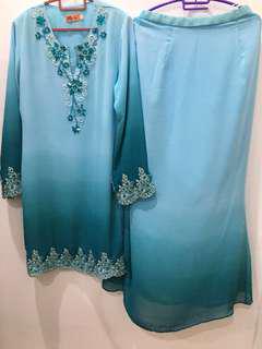 Kurung moden two tone💞