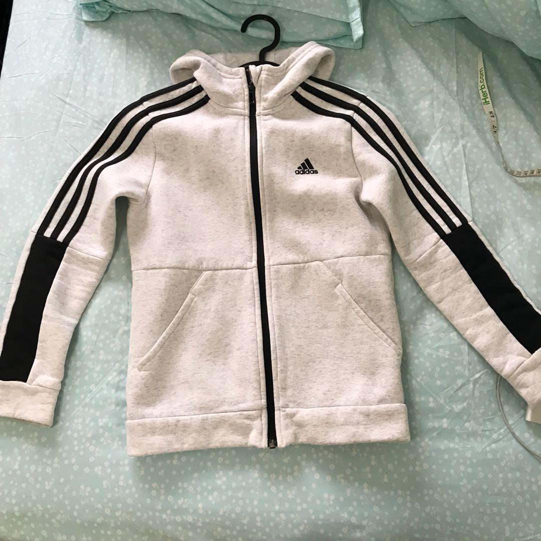 adidas fleece jacket women's