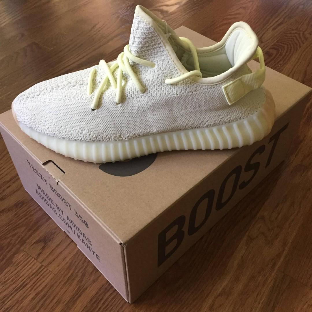 adidas mens yeezy boost 350 v2 butter