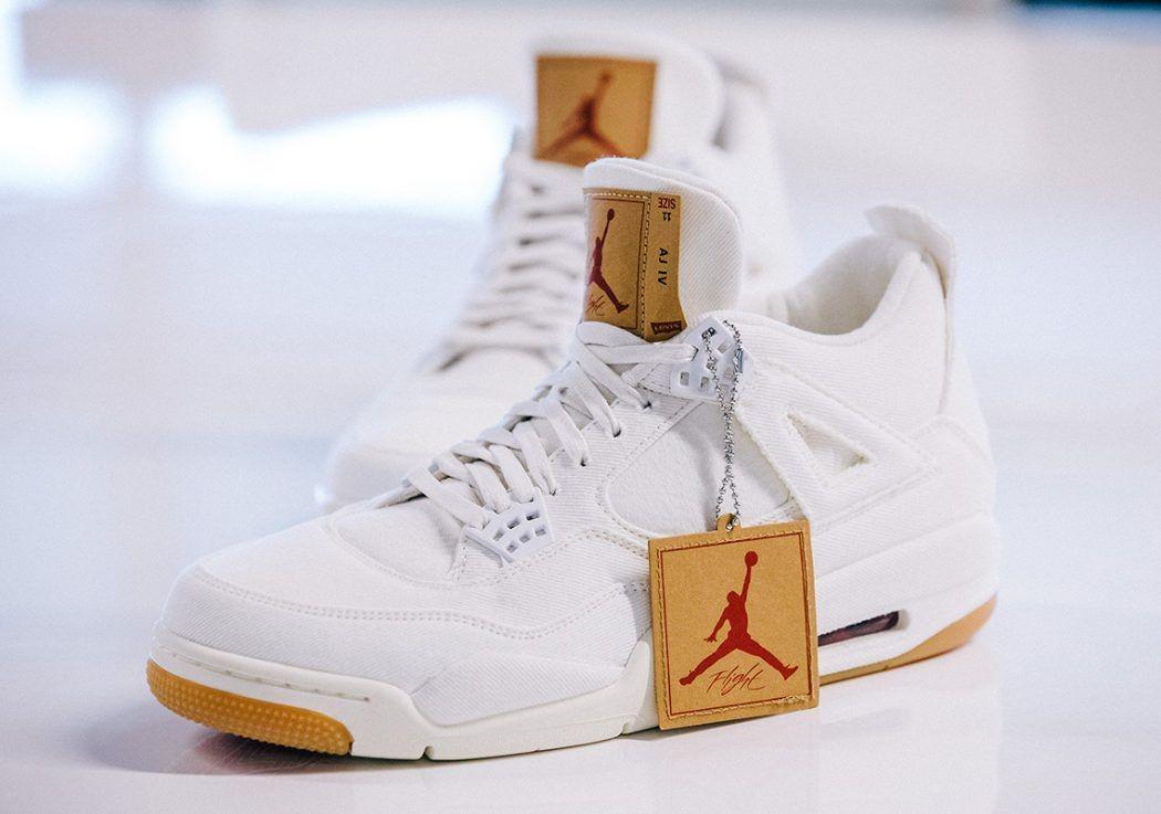 jordan x levi's white