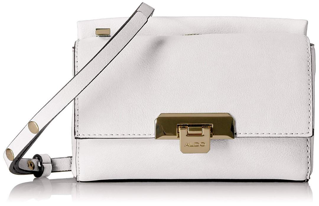 Aldo Livelong Crossbody Bag White Authentic Brand New