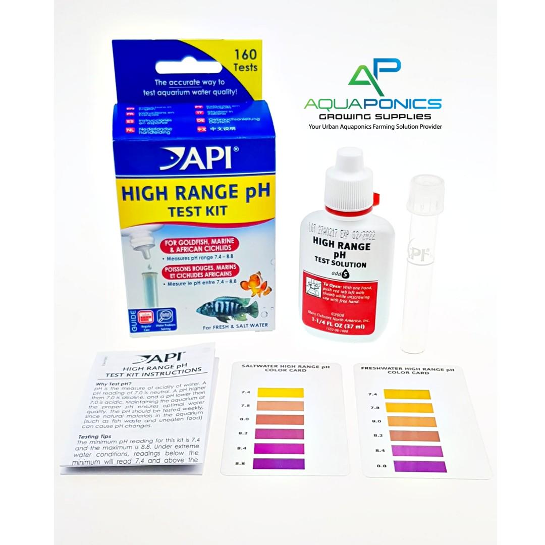 Api High Range Ph Test Kit For Aquarium Aquaponics Pet Supplies