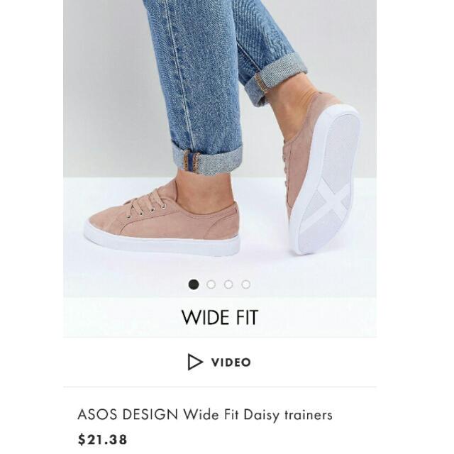wide fit fashion trainers