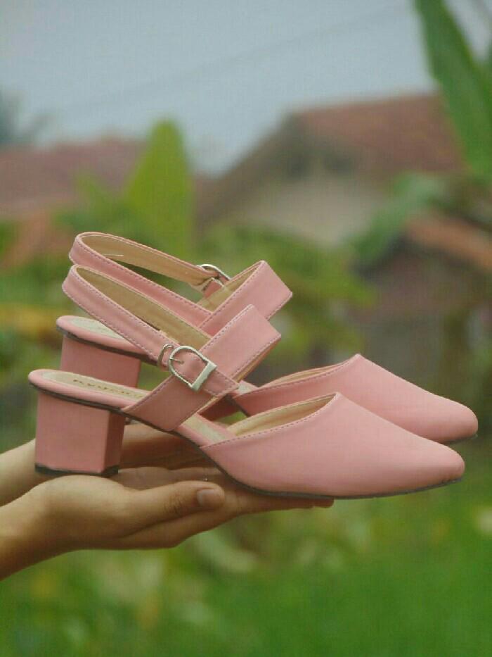 Big Heels Dn01 Higheels Pita Hak Tahu Hak Kotak Sepatu Hak
