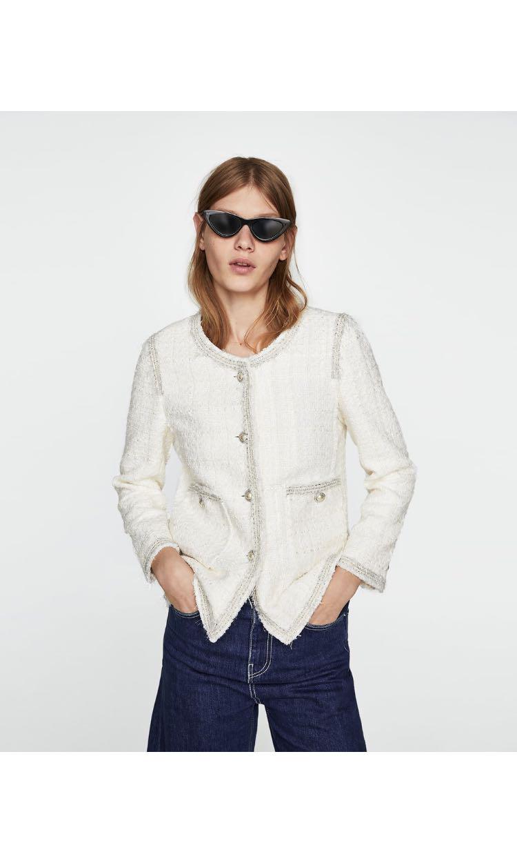 zara tweed jacket 2018