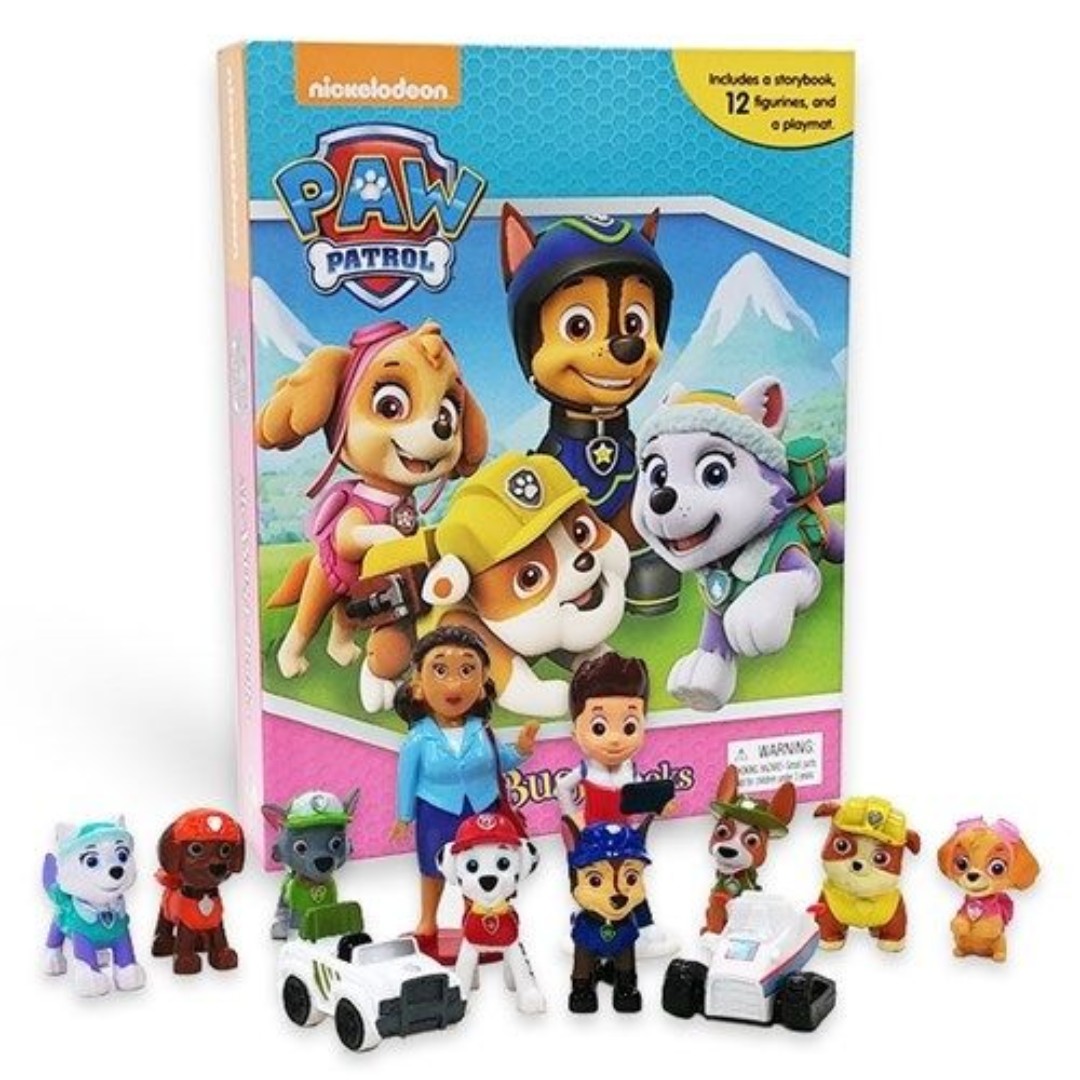 sekstant svømme Berigelse BNIB: Paw Patrol Girls My Busy Book including 12 figurines and playmat,  Hobbies & Toys, Toys & Games on Carousell