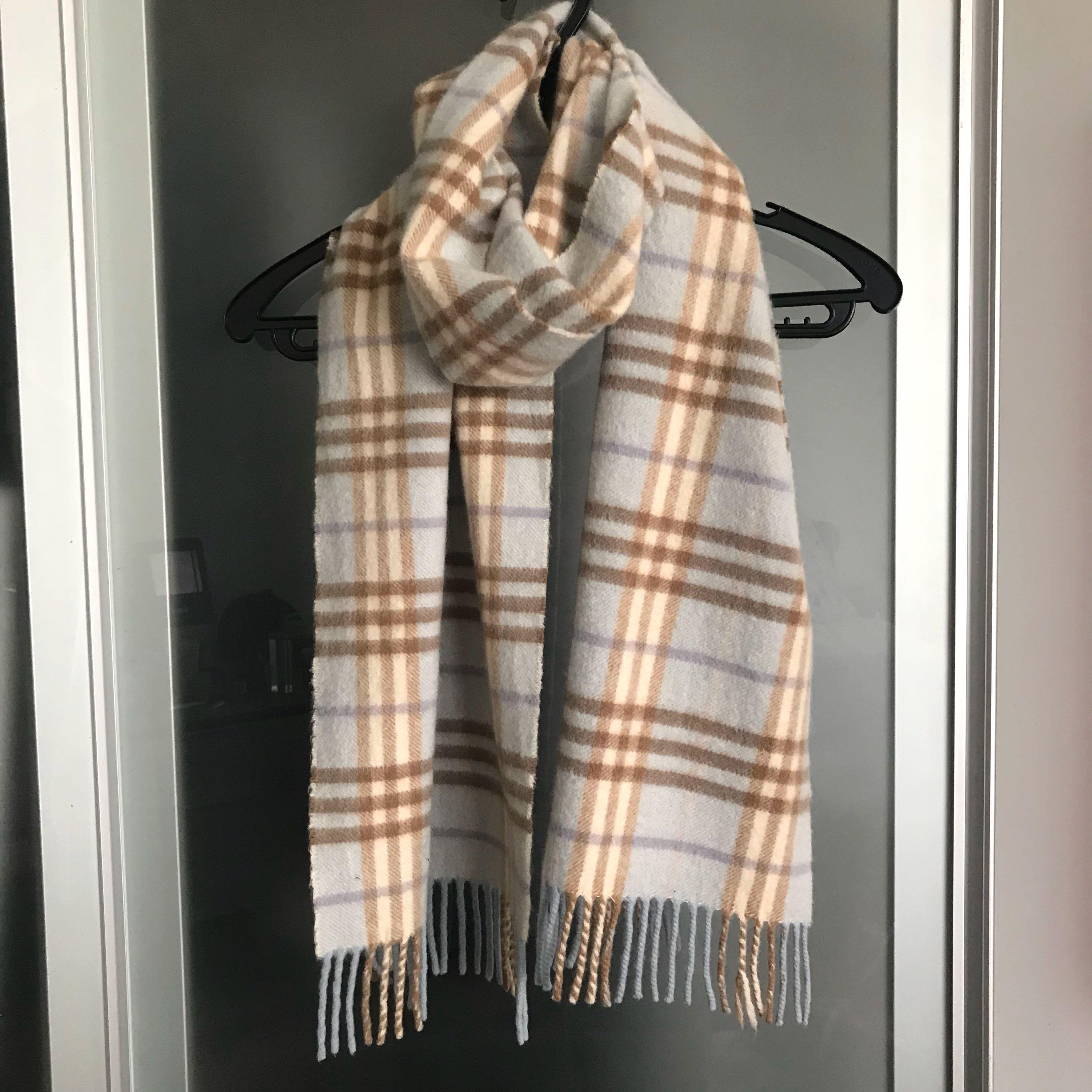 Burberry Cashmere Wool Scarf Women s Fashion Watches Accessories Scarves on Carousell