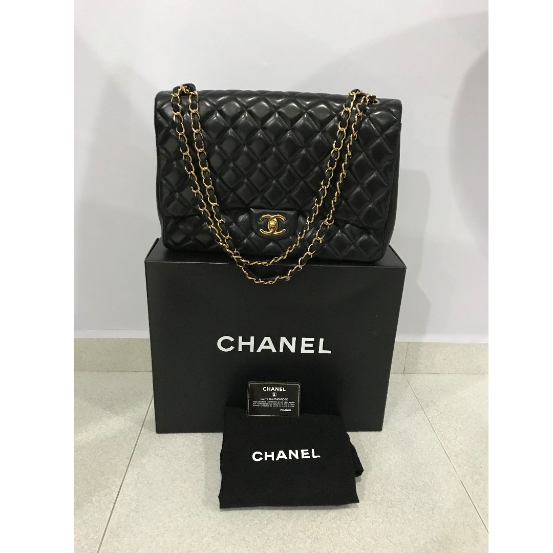 chanel maxi lambskin
