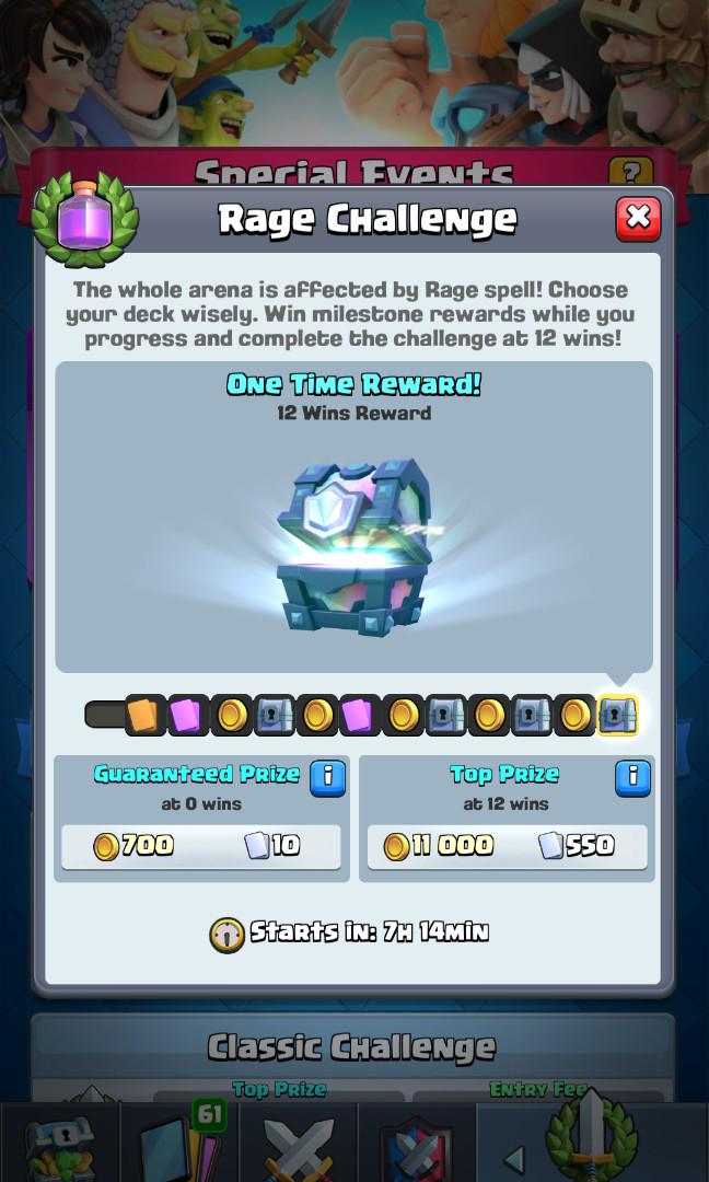 Clash Royale Rage Challenge, Video Gaming, Gaming Accessories, Game