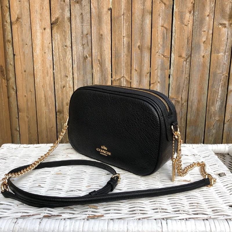 Coach pebble leather isla chain crossbody online