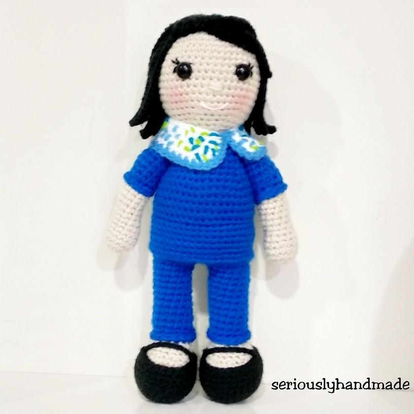 crochet nurse doll