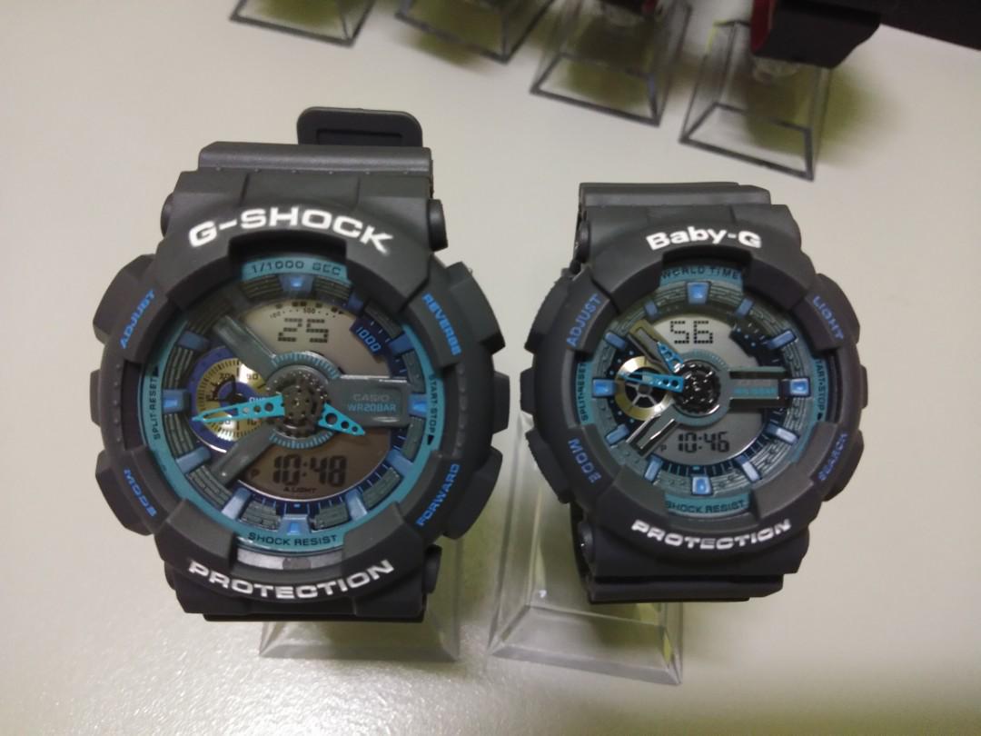 g shock grey blue