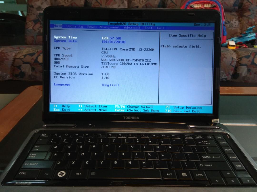 Intel Core I3 Toshiba Satellite L745 Elektronik Komputer Desktop Di Carousell
