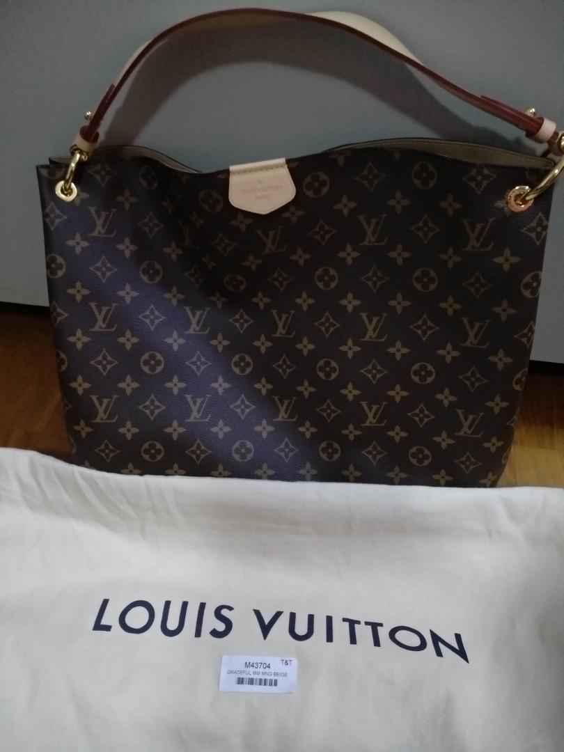 LOUIS VUITTON LOUIS VUITTON Graceful MM Shoulder Bag M43704 Monogram canvas  leather Brown GHW M43704