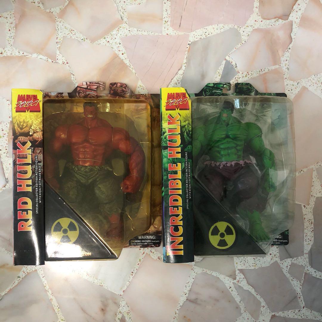 red incredible hulk toy