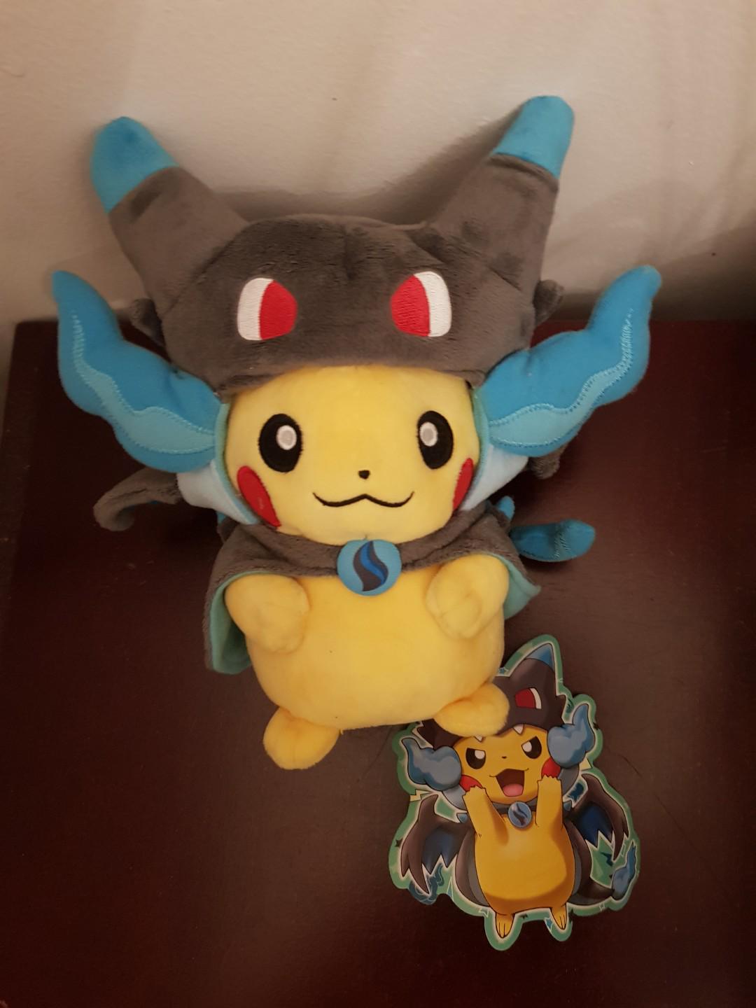 Mega Charizard X Costume Pikachu Pokemon Center Toys Games Stuffed Toys On Carousell