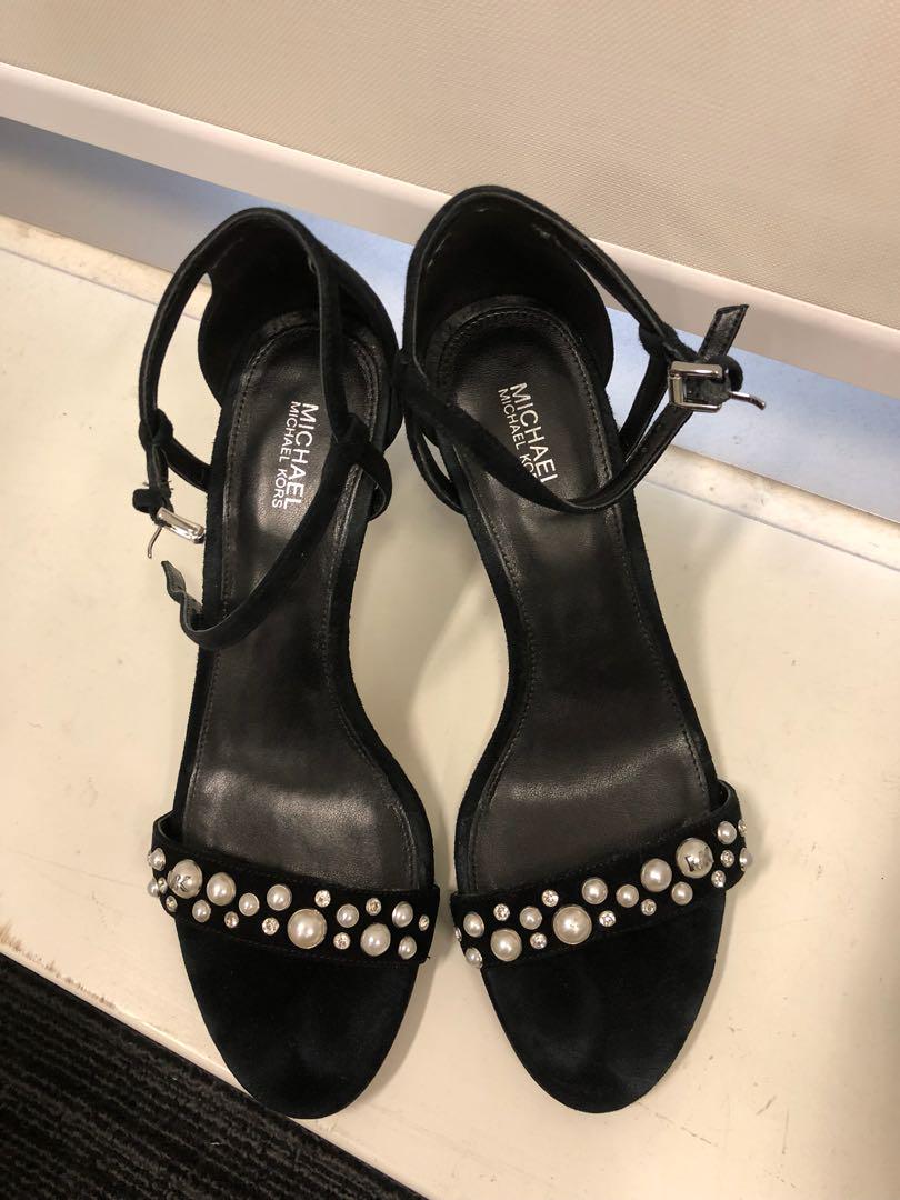 MICHAEL Michael Kors mid heels open-toe sandals, Women's Fashion, Footwear,  Heels on Carousell