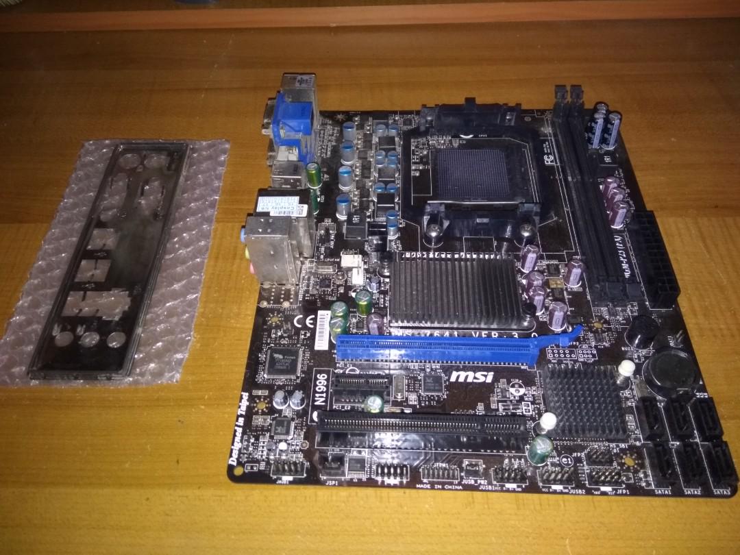 MSI 760GMP23 (FX) Motherboard, Computers & Tech, Parts & Accessories