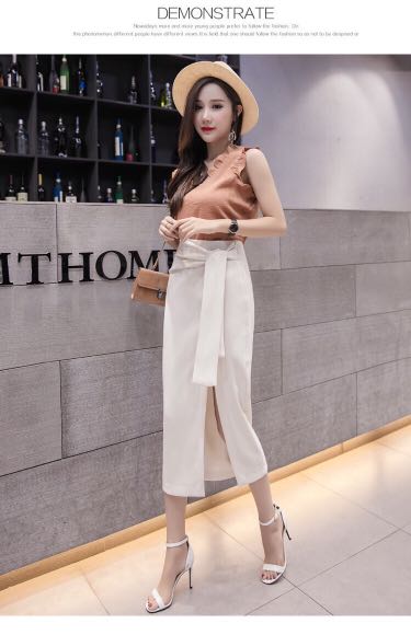 Nude Slit Dress Women S Fashion Dresses And Sets Dresses On Carousell