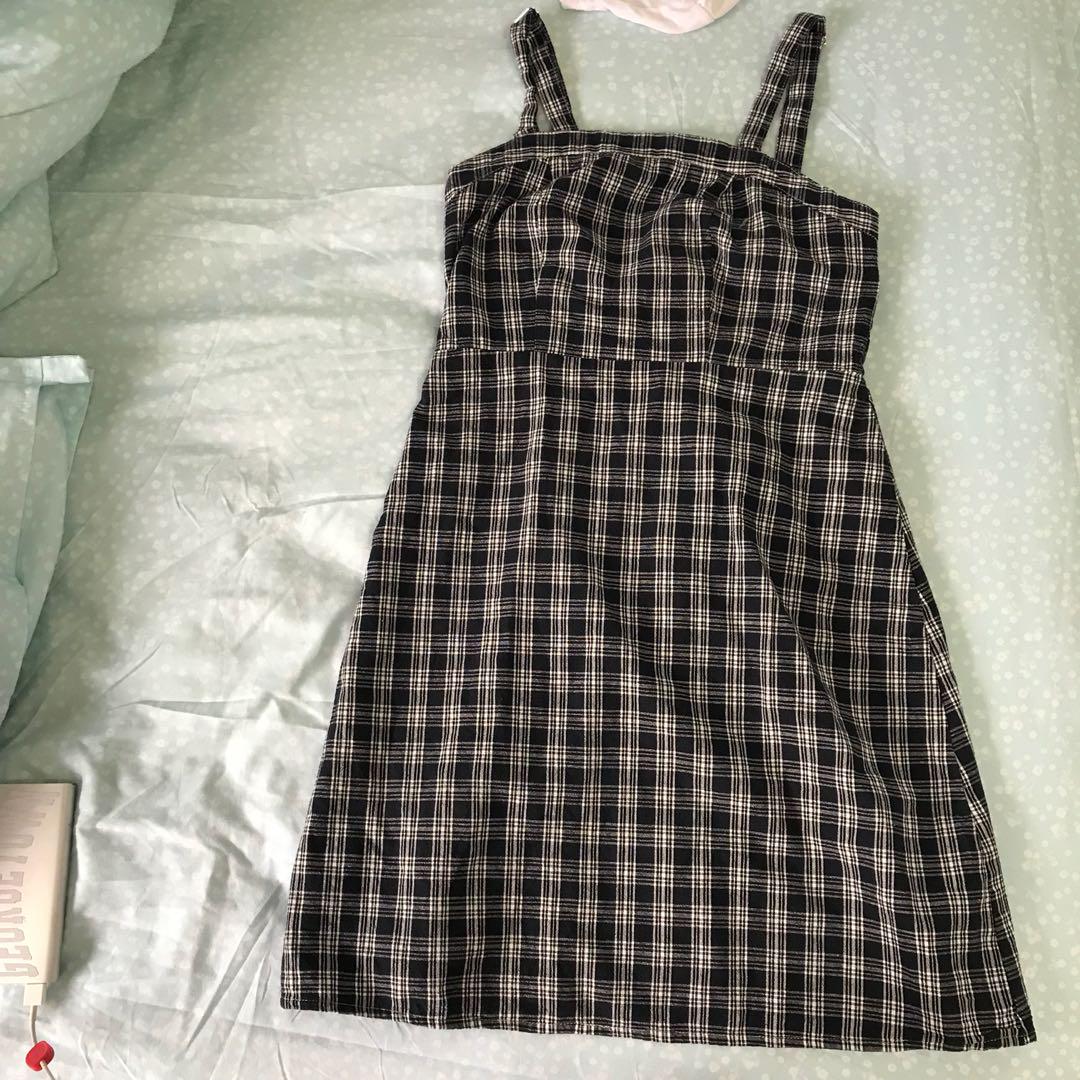 brandy melville plaid dress