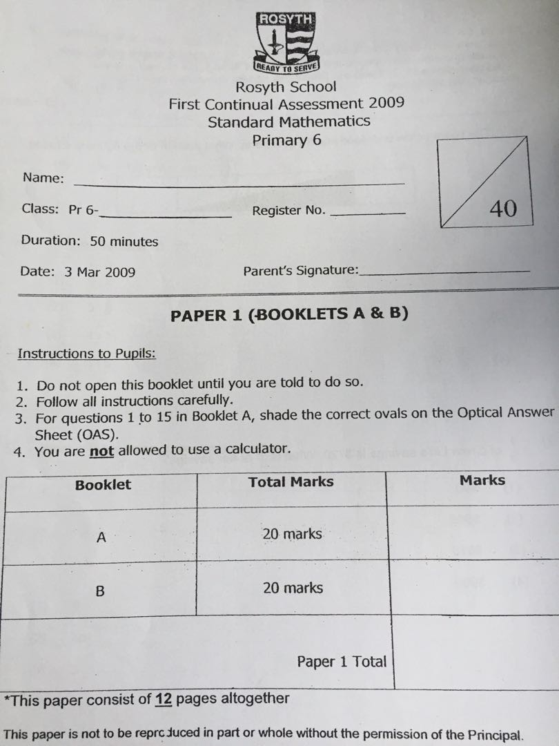 P3 P6 Primary School Exam Papers From Top Schools Books Stationery Textbooks Primary On Carousell
