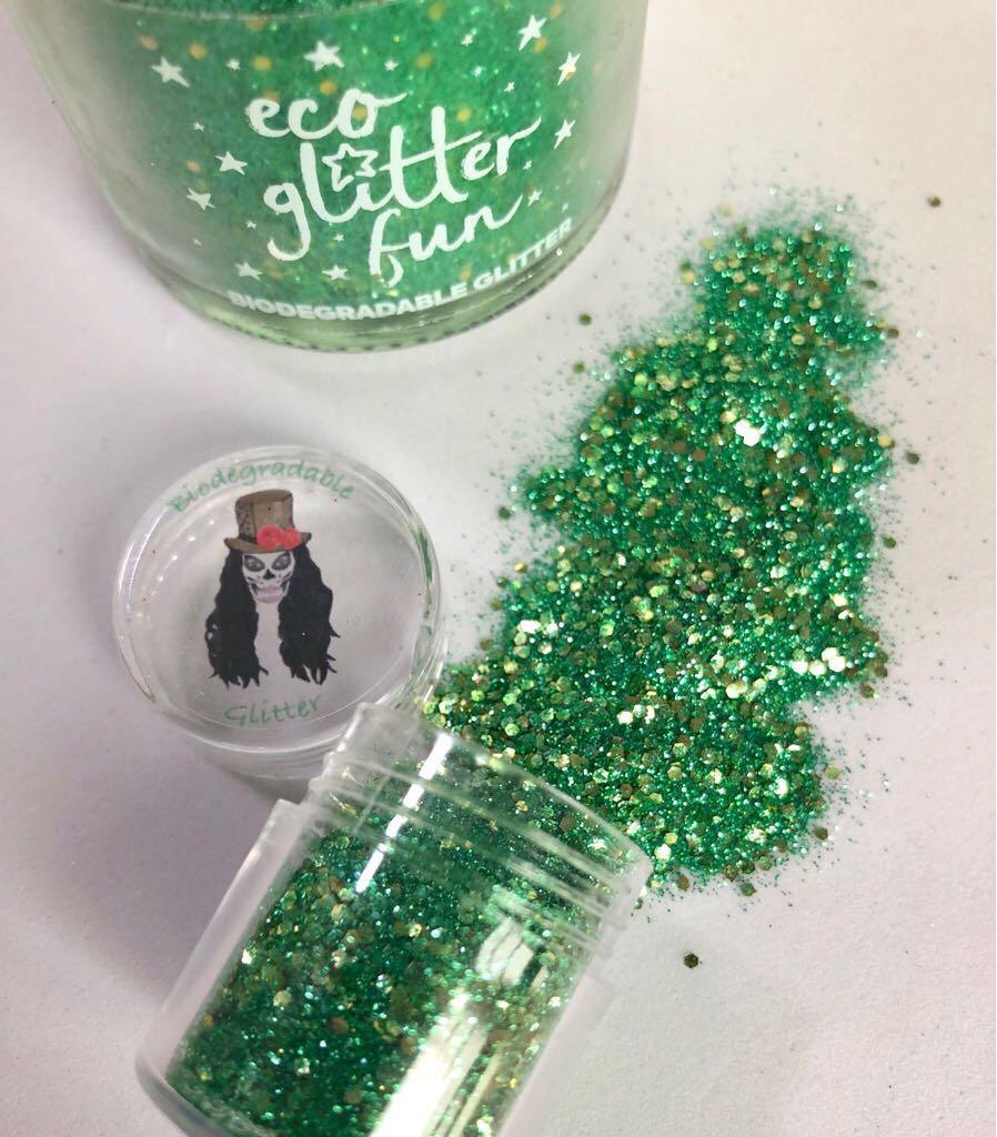 Pixie dust biodegradable glitter (Category: Accessory holder, box & organizers) located in Singapore. Submitted by mini_g (Listing ID 179267422, Image 3). Description: The Pixie blend of biodegradable glitter - sparkly shades of green and gold - is suitable for use on face, body and in arts and crafts. Add some magical pixie dust to your shiny, sparkly creations. Each pot is 2.8(H) x 2.4(D) cm and contains around 3g of glitter which will see you 