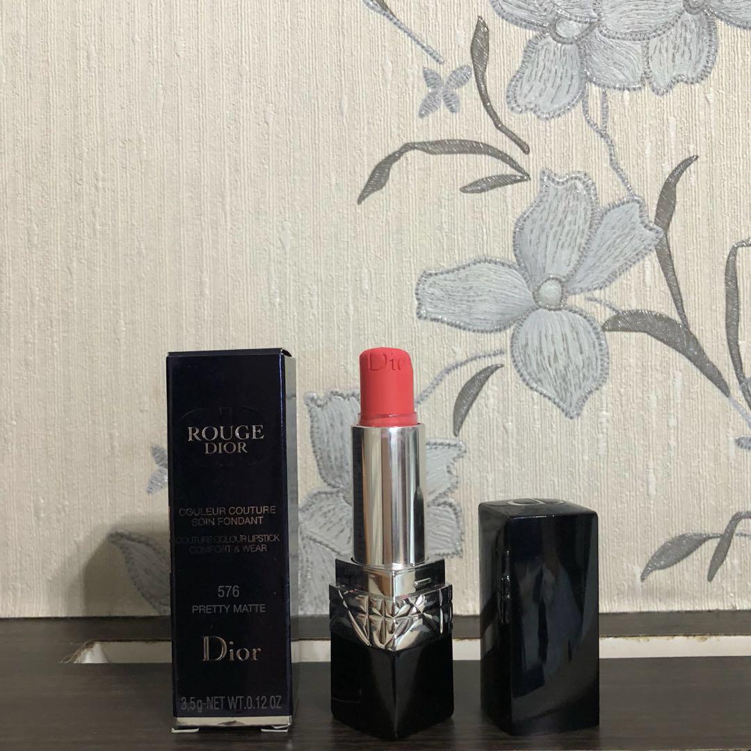 Rouge Dior Shade 576 Pretty Matte Kesehatan Kecantikan Rias