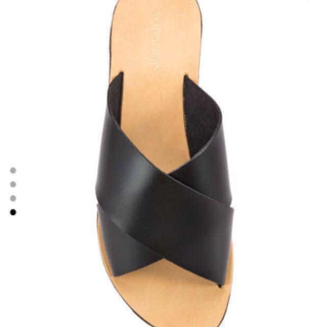 Topshop black sliders new arrivals