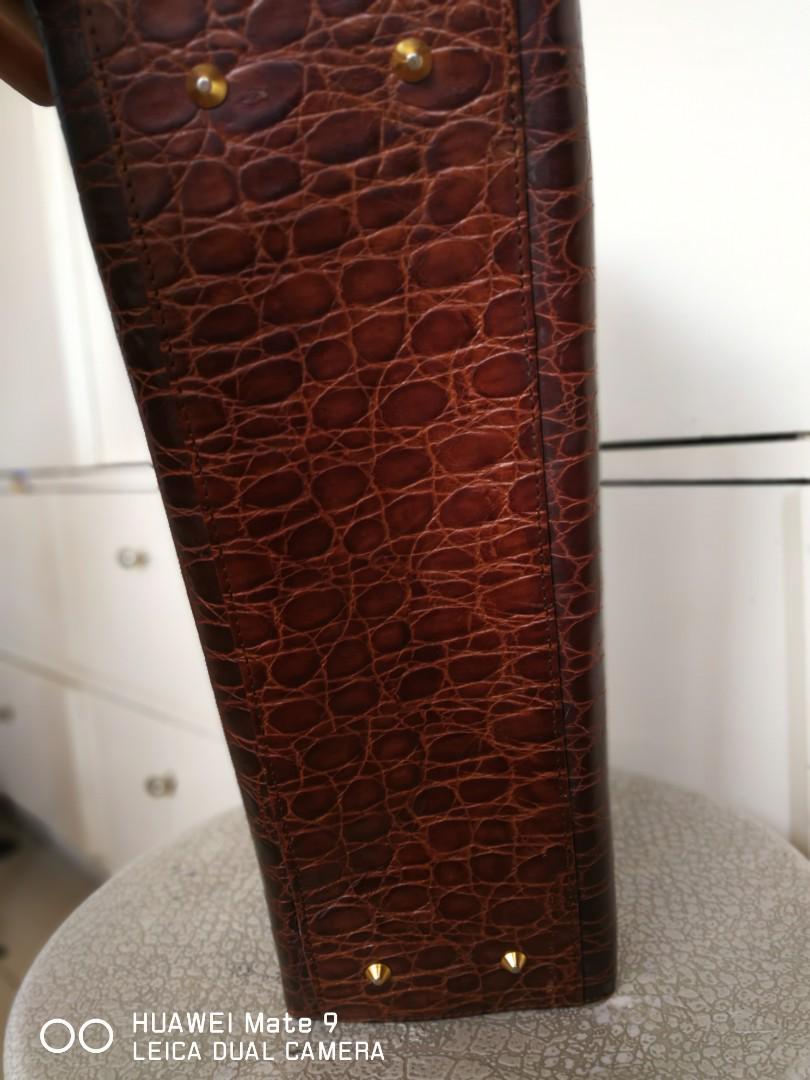 TORINO .. crocs leather bag, Women's Fashion, Bags