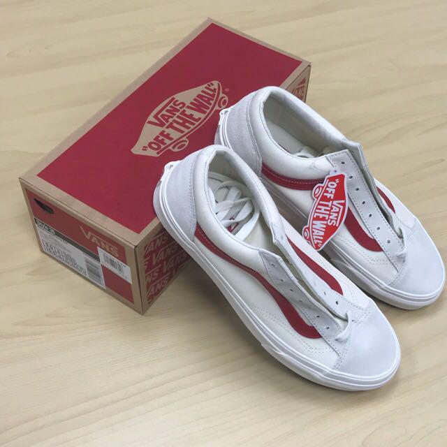 Vans marshmallow racing red style 36 Men s Fashion Footwear