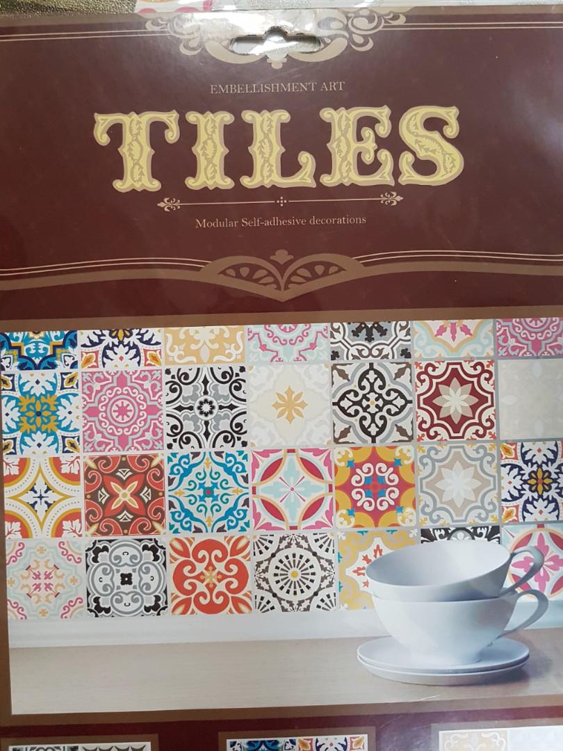 Module Tile Designs Wall Tiles Design- Modular Self Adhesive, Furniture & Home Living, Home ...