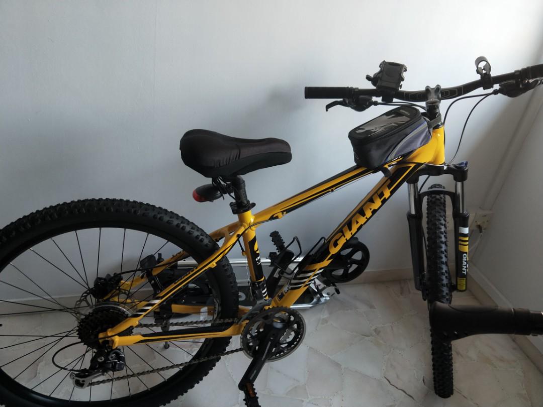 yellow giant bike