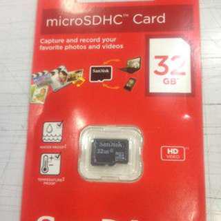 SANDISK 32GB MICRO SD CARD MICRO SDHC BRAND NEW SEALED AUTHENTIC