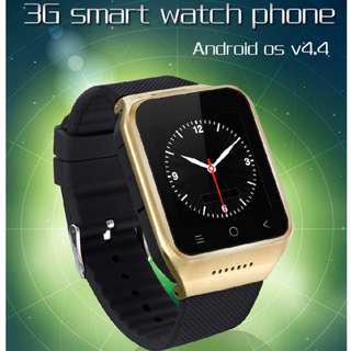 Smart watch phone 3G network Waterproof RAM: 512MB, ROM: 4GB Support GPS, WiFi, Bluetooth, FM, Recorder