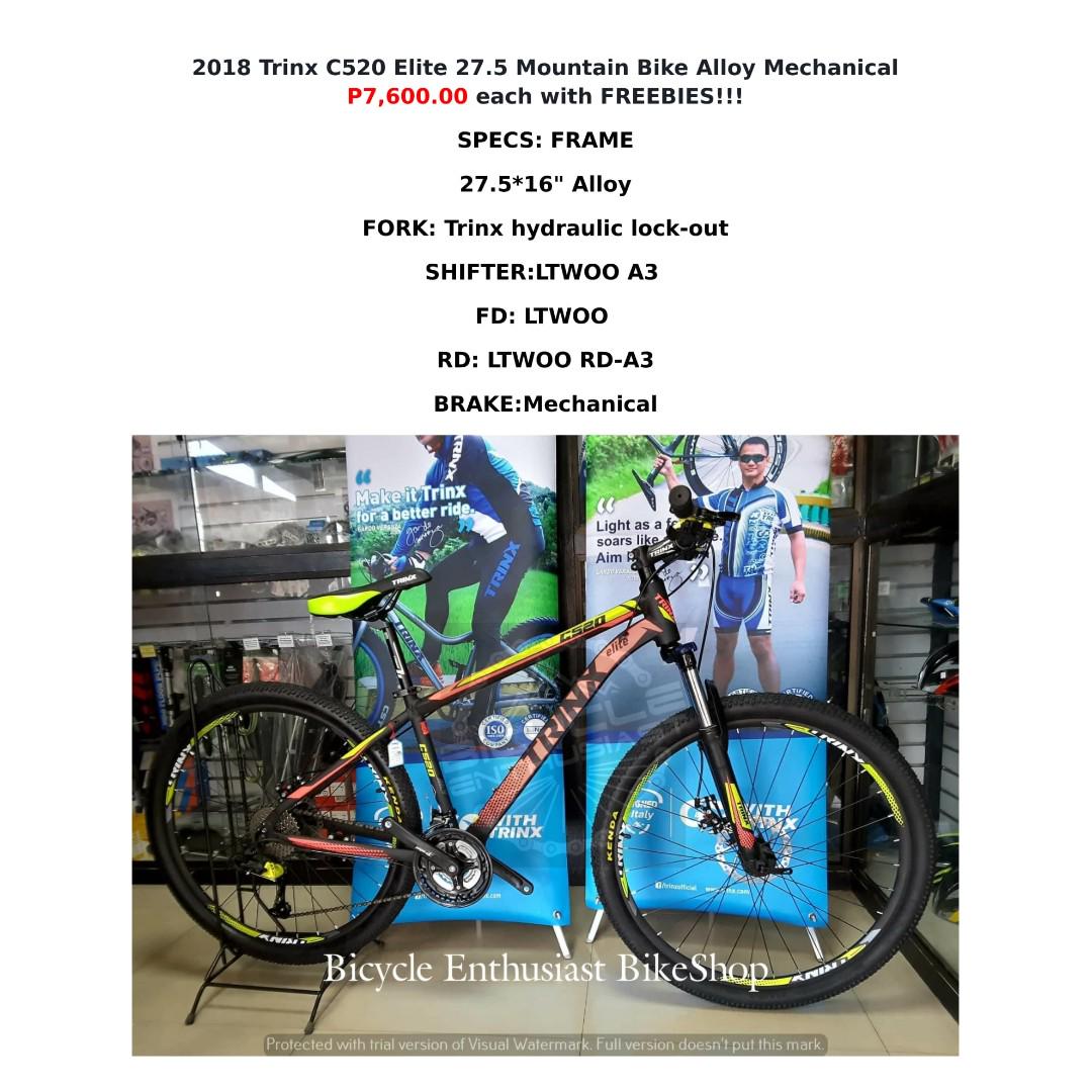 2018 Trinx C520 Elite 27.5 Mountain Bike Alloy Mechanical Keysto Phantom Totem Bikeshop Bicycle Enthusiast