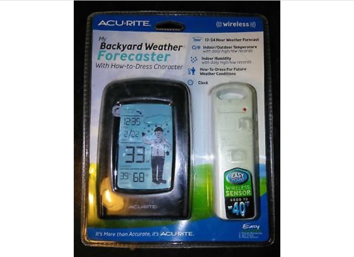 Acurite Backyard Weather Forecaster With How To Dress Character