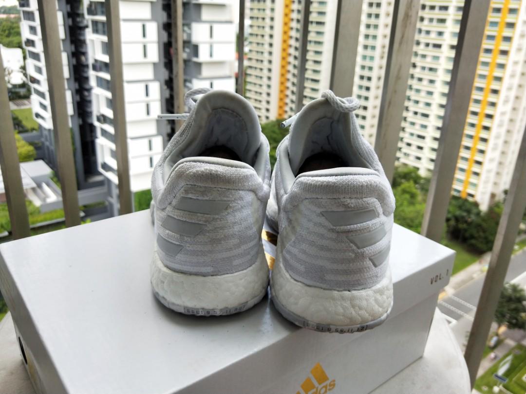 Adidas Harden Volume 1 Lifestyle LS Primeknit PK White Silver Grey