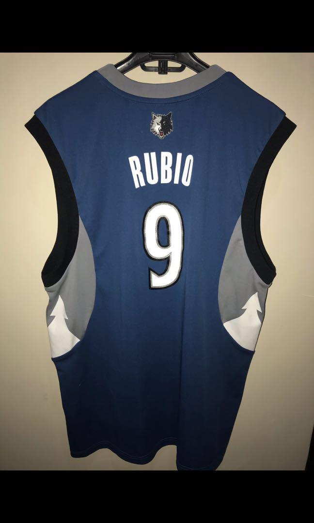 Buy the Adidas NBA Minnesota Timberwolves Ricky Rubio #9 Jersey Men's Size  MM