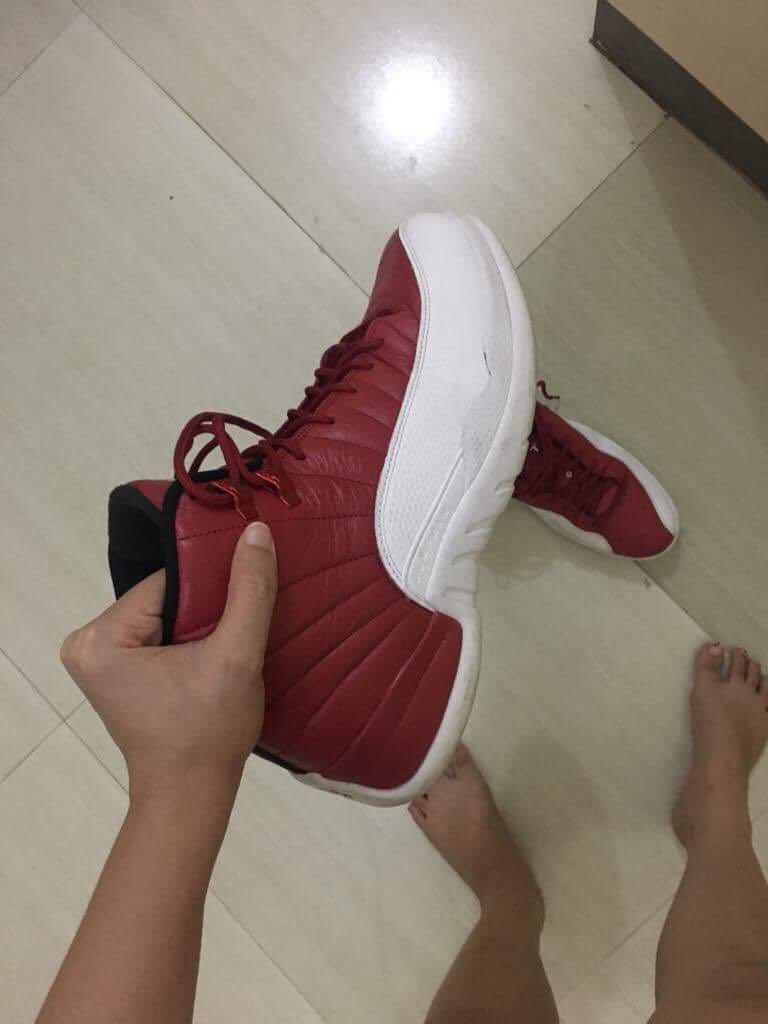Air jordan 12 Reverse Cherry Men s Fashion Activewear on Carousell