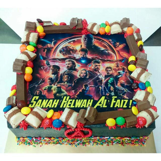 Avengers Infinity War Customise Photo Cake Food Drinks Baked Goods On Carousell