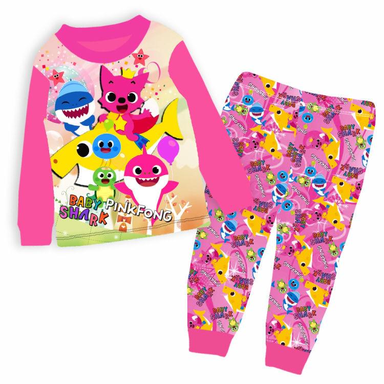girls baby shark pajamas