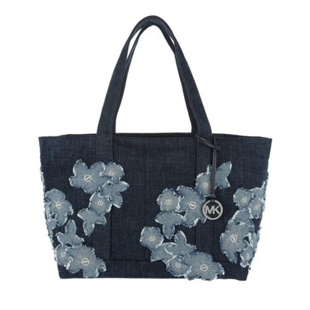 michael kors blue flower bag