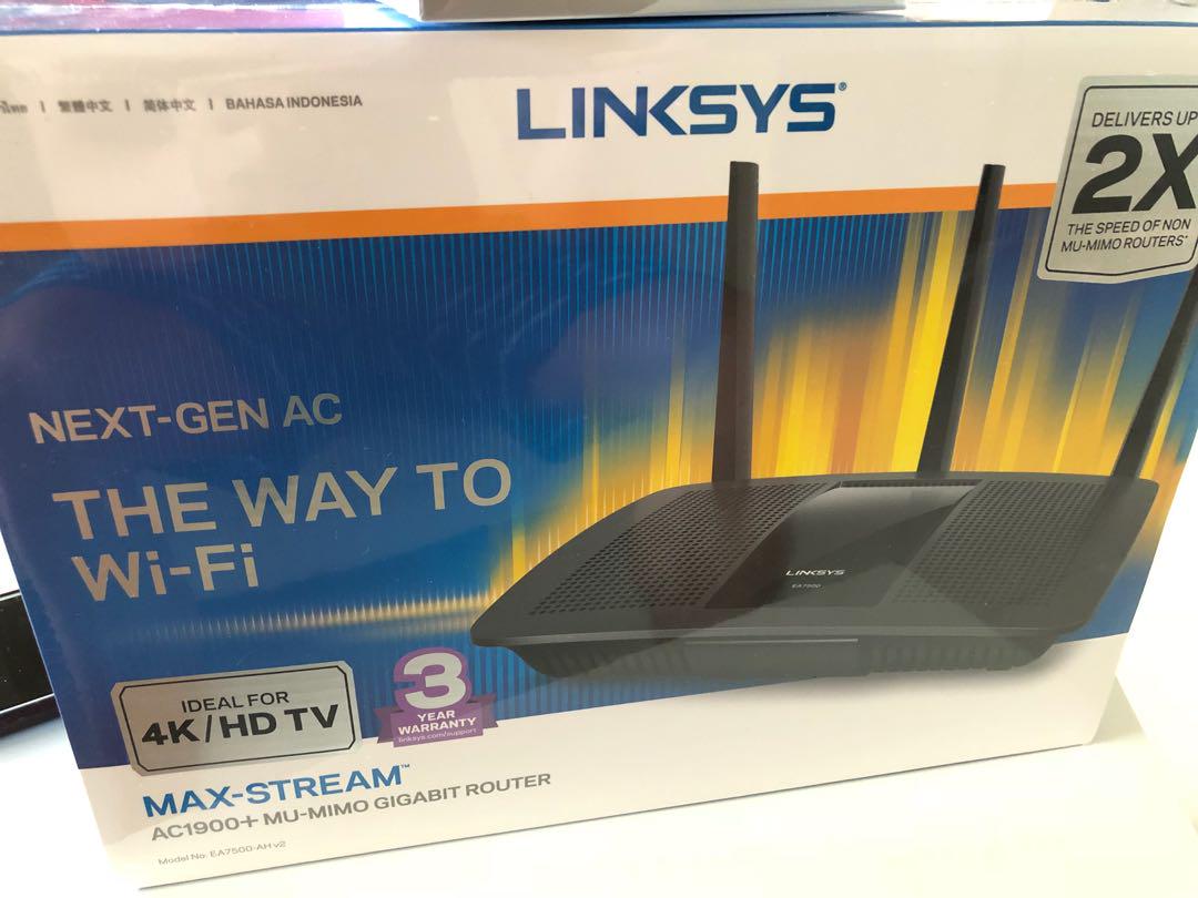 Bnib Linksys Ac1900 Mu Mimo And Google Home Mini Electronics Others On Carousell