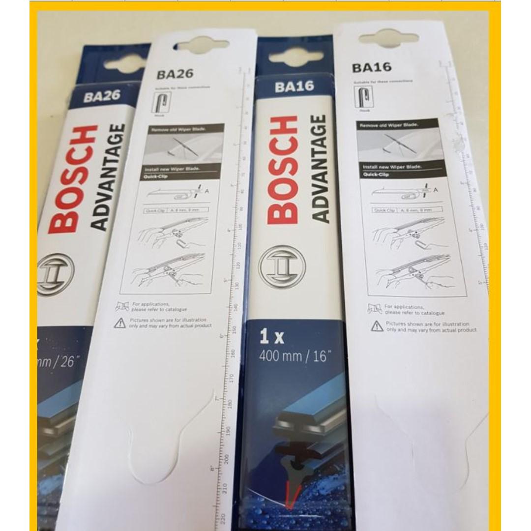 Honda Vezel HRV wipers (Bosch Advantage front and rear), Car