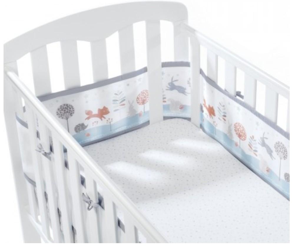 Crib Cot Bumper Mesh Breatheable Baby Babies Kids Cots