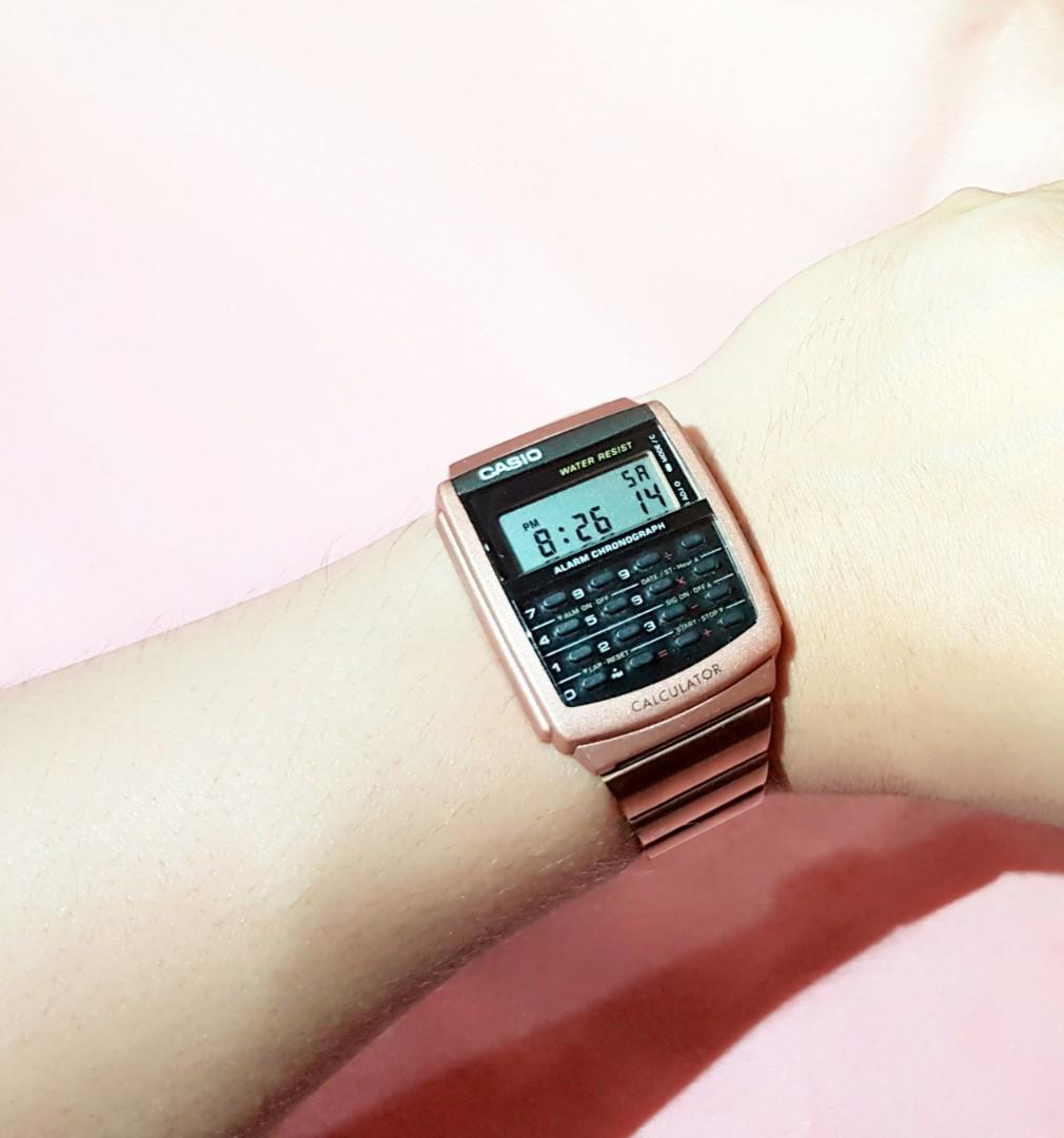 rose gold calculator casio