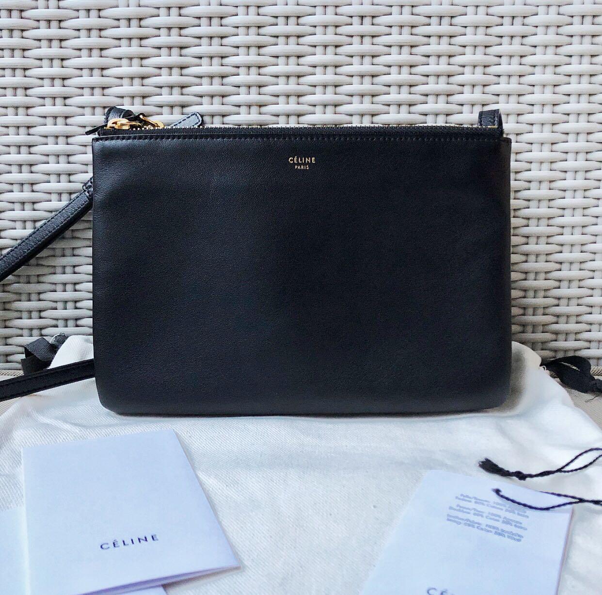 Celine trio small black hot sale