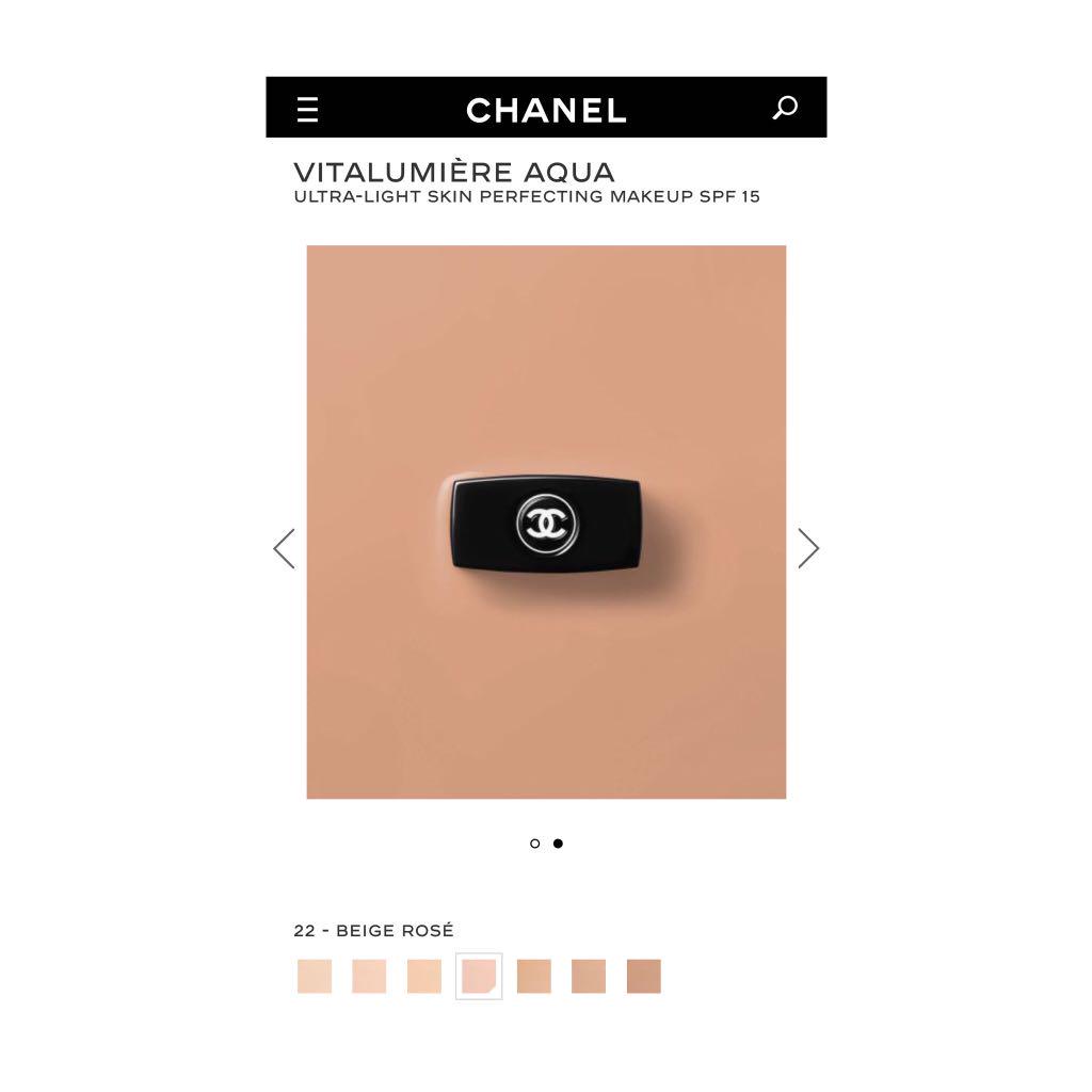 Chanel Vitalumiere Aqua Ultra Skin Perfecting Makeup SPF 15 - #22