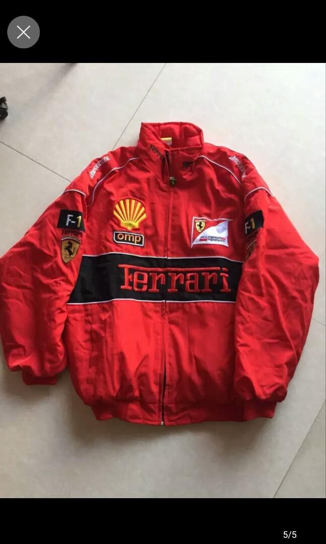 Ferrari Long Sleeve Jacket Coat F1 Racing Black Red Car Accessories On Carousell