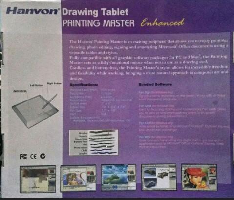 Hanvon Drawing Tablet 0504 Printing Master Enhanced Electronics